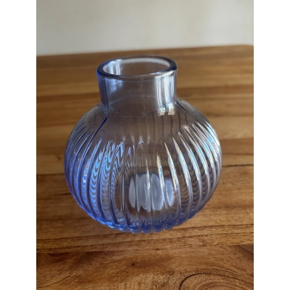 4‑Pack Round Glass Vase – Blue – Room Essentials – 4.5